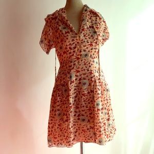 Anna Sui Silk Prairie Dress